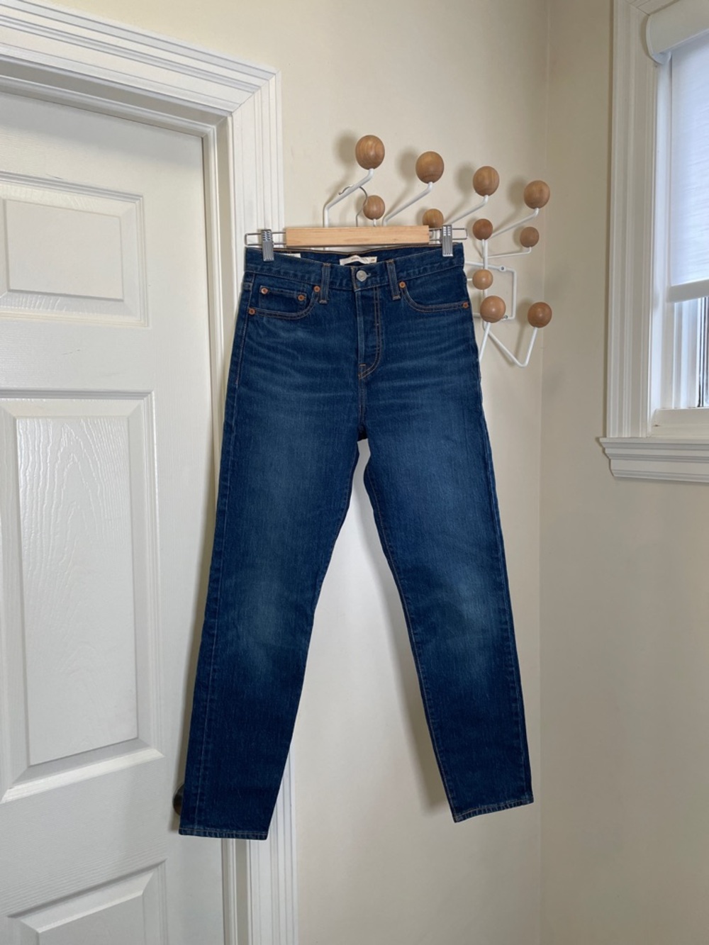 Levi's - Wedgie Straight Legged Denim Jeans - Navy - 26